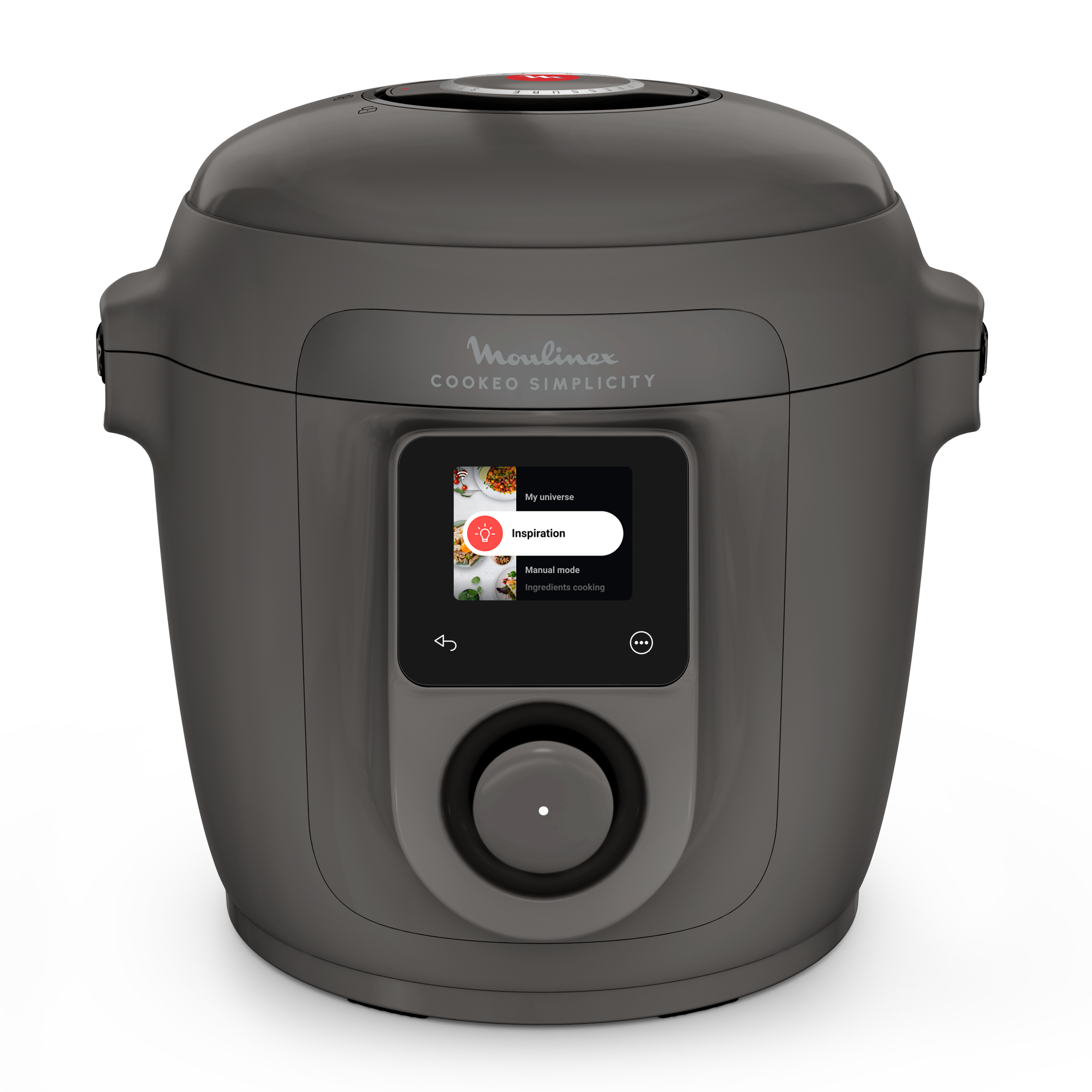 Cookeo Simplicity, Multicuiseur, 6 modes de cuisson, Cuisson sous pression, Gris foncé