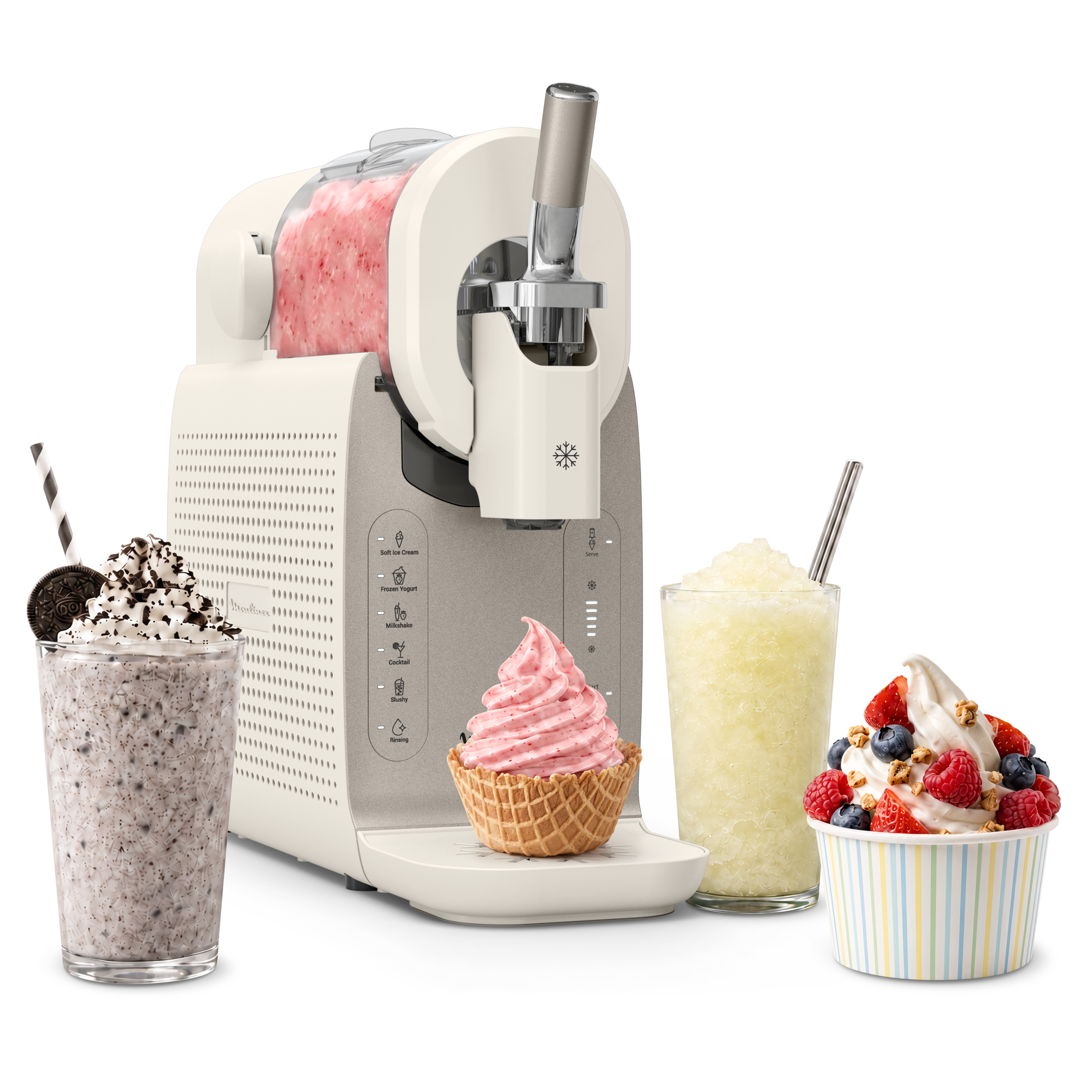 Freezi, Machine à glaces et boissons glacées 16-en-1, Desserts glacés