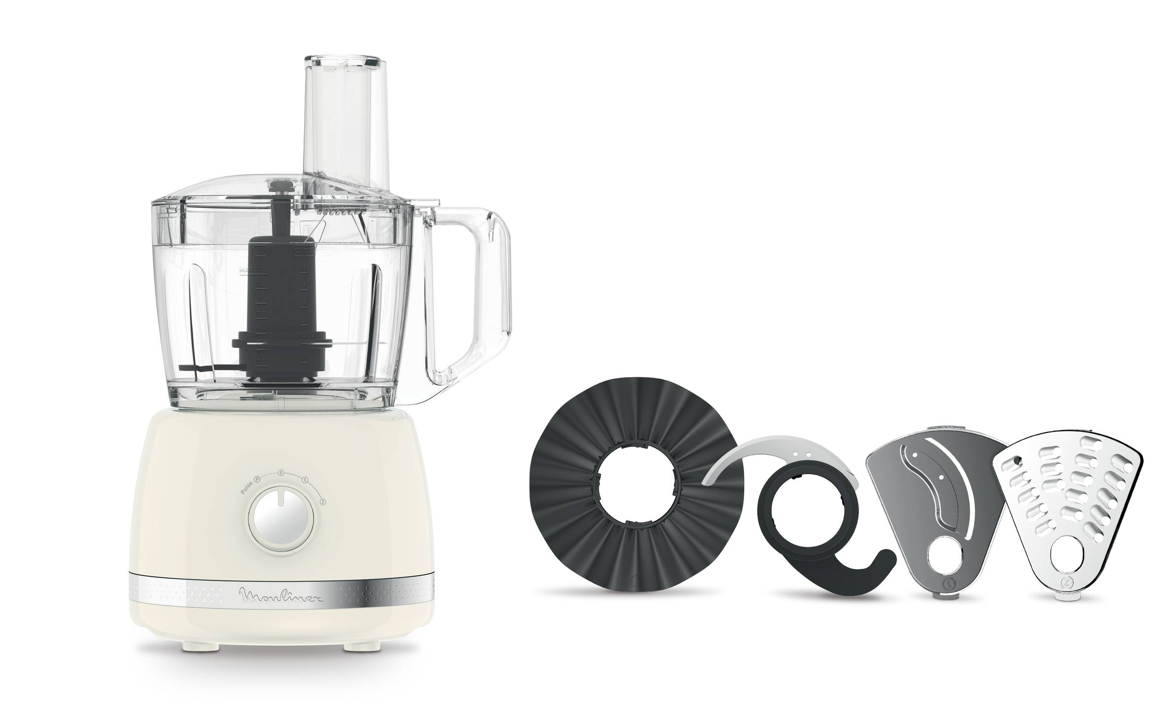 Soleil Ivoire, Robot multifonction, 600 W, 4 accessoires, Ivoire