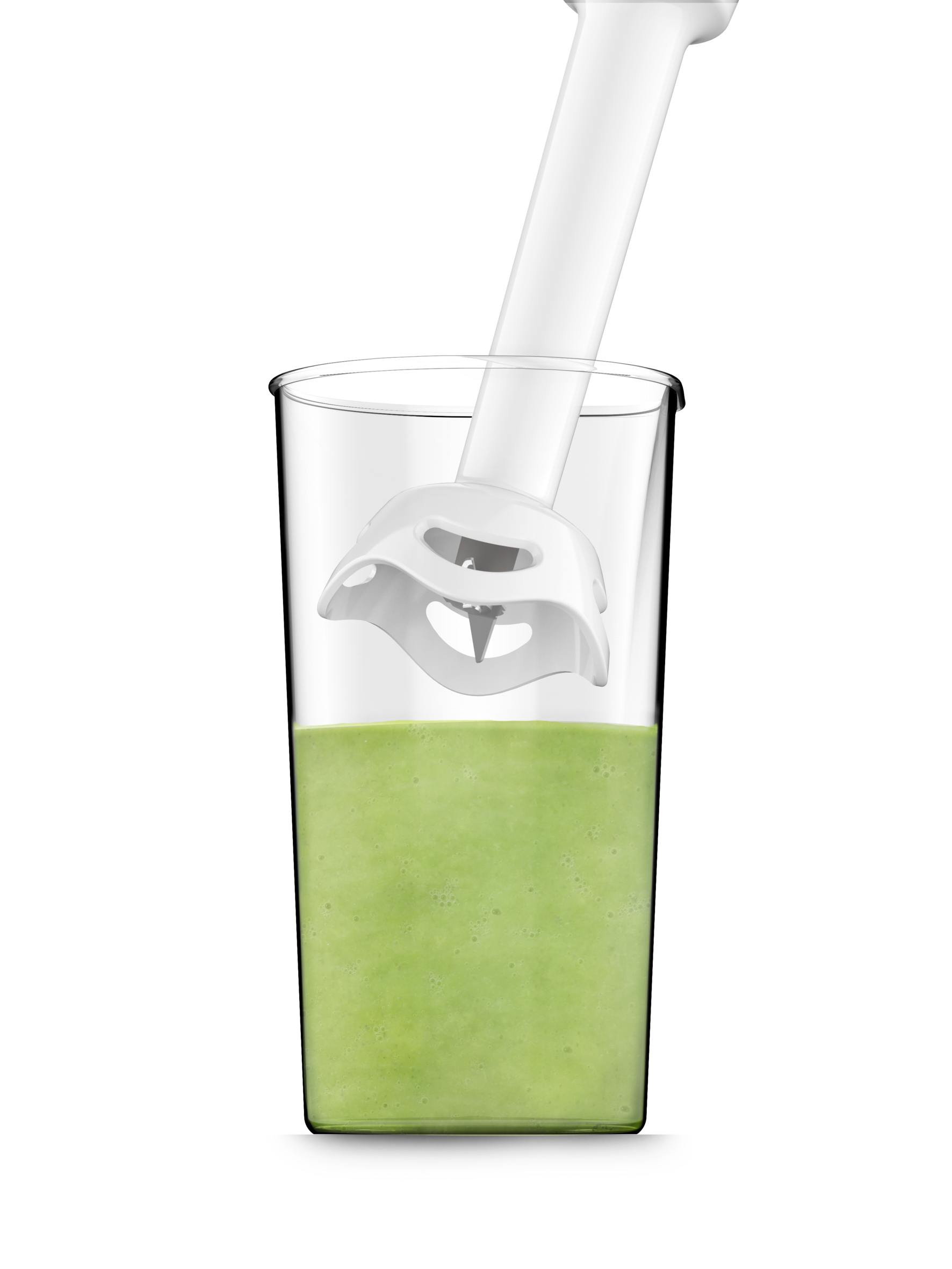 Easychef, Pied mixeur, 2 vitesses, 2 lames ZELKROM, 450 W, Blanc