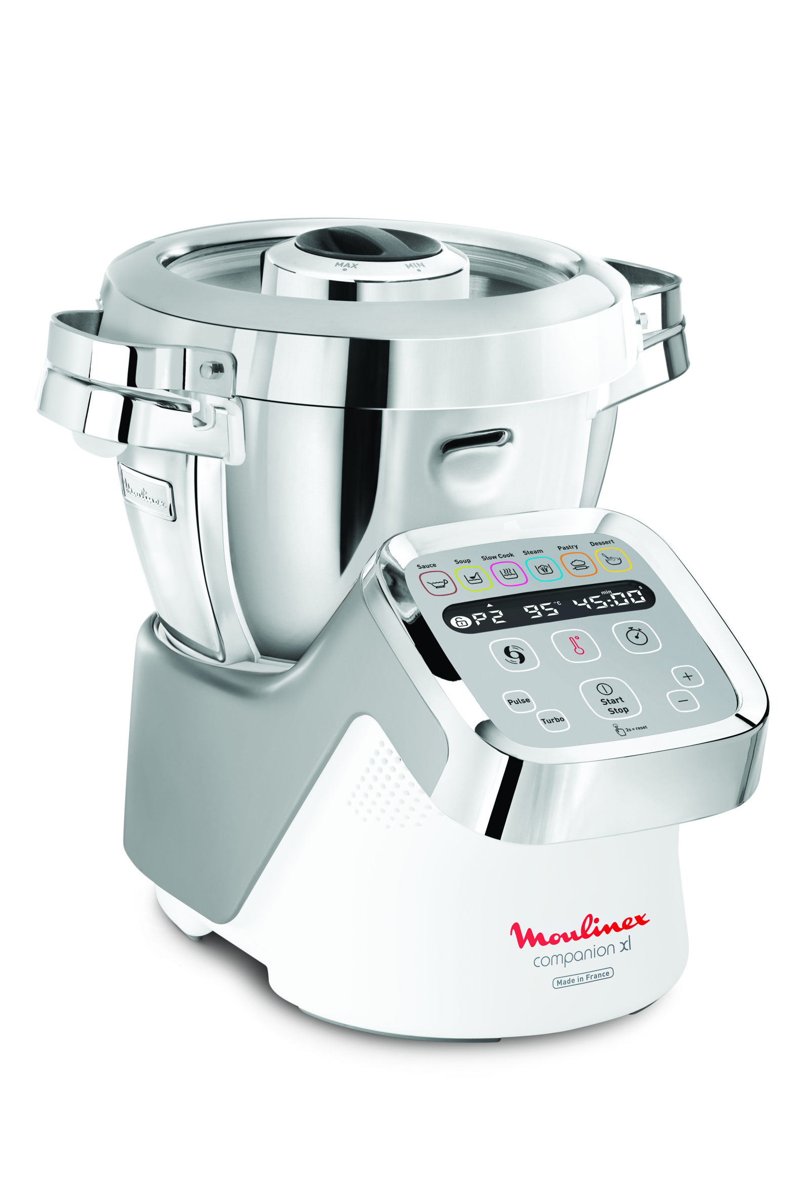 ROBOT CUISEUR COMPANION XL + 2 ACCESSOIRES BLANC ET SILVER