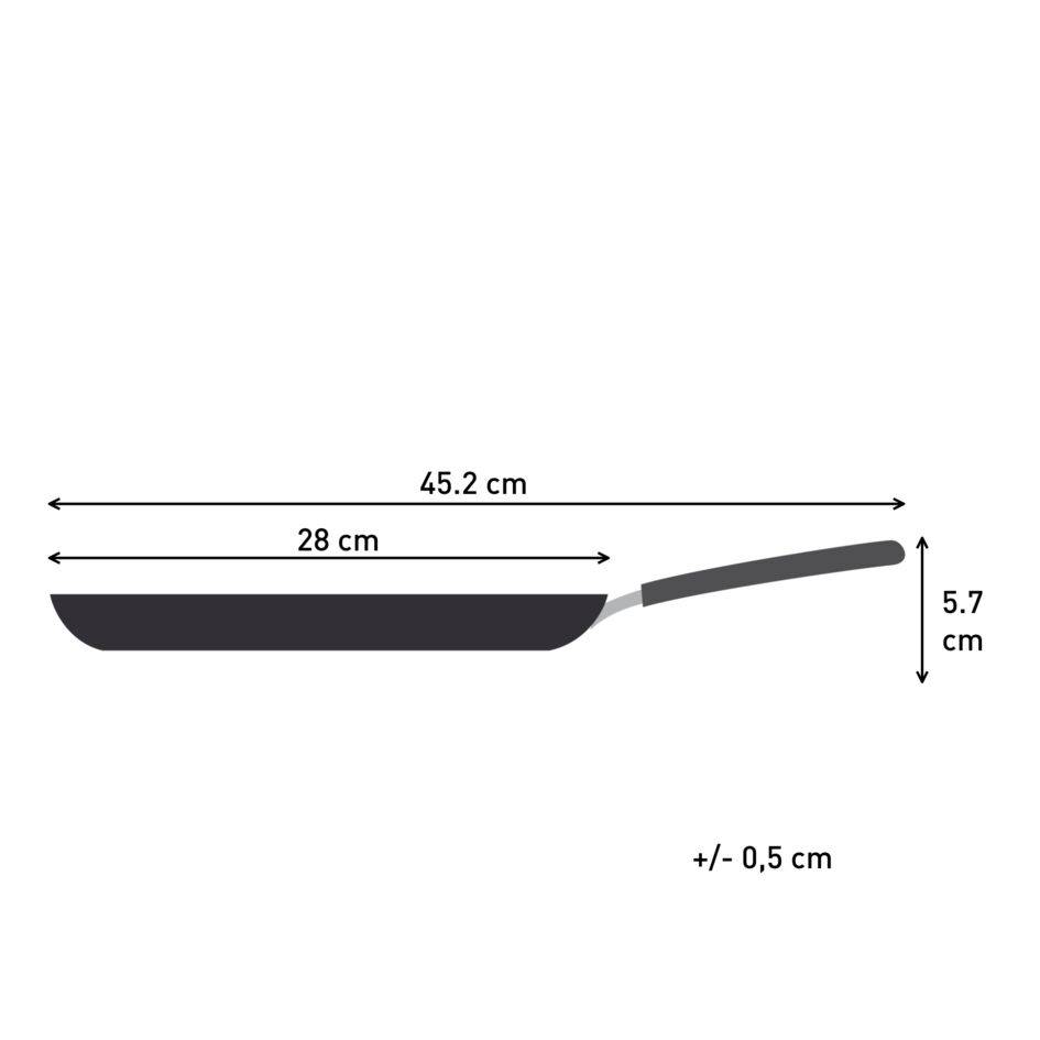 Chandeleur&nbsp;2026, Poêle à crêpes 28&nbsp;cm, Revêtement antiadhésif, Jaune, Tous feux dont Induction