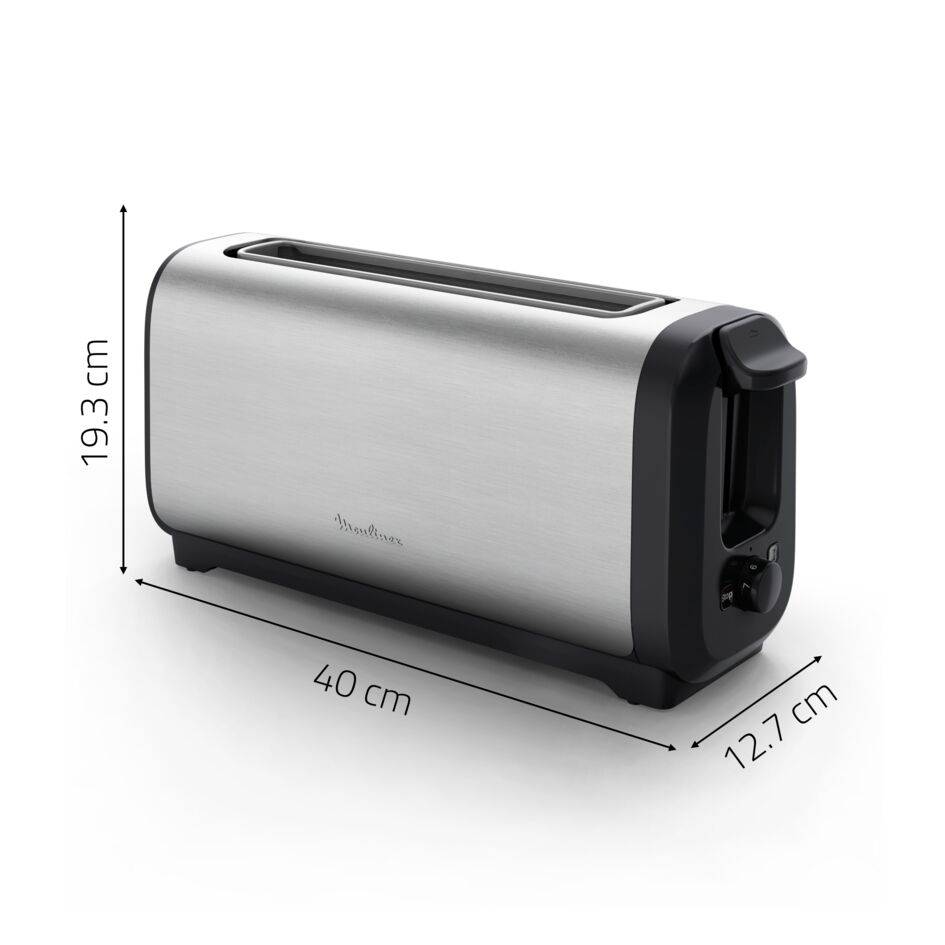 Grille-pain, Subito, 1 longue fente, Inox