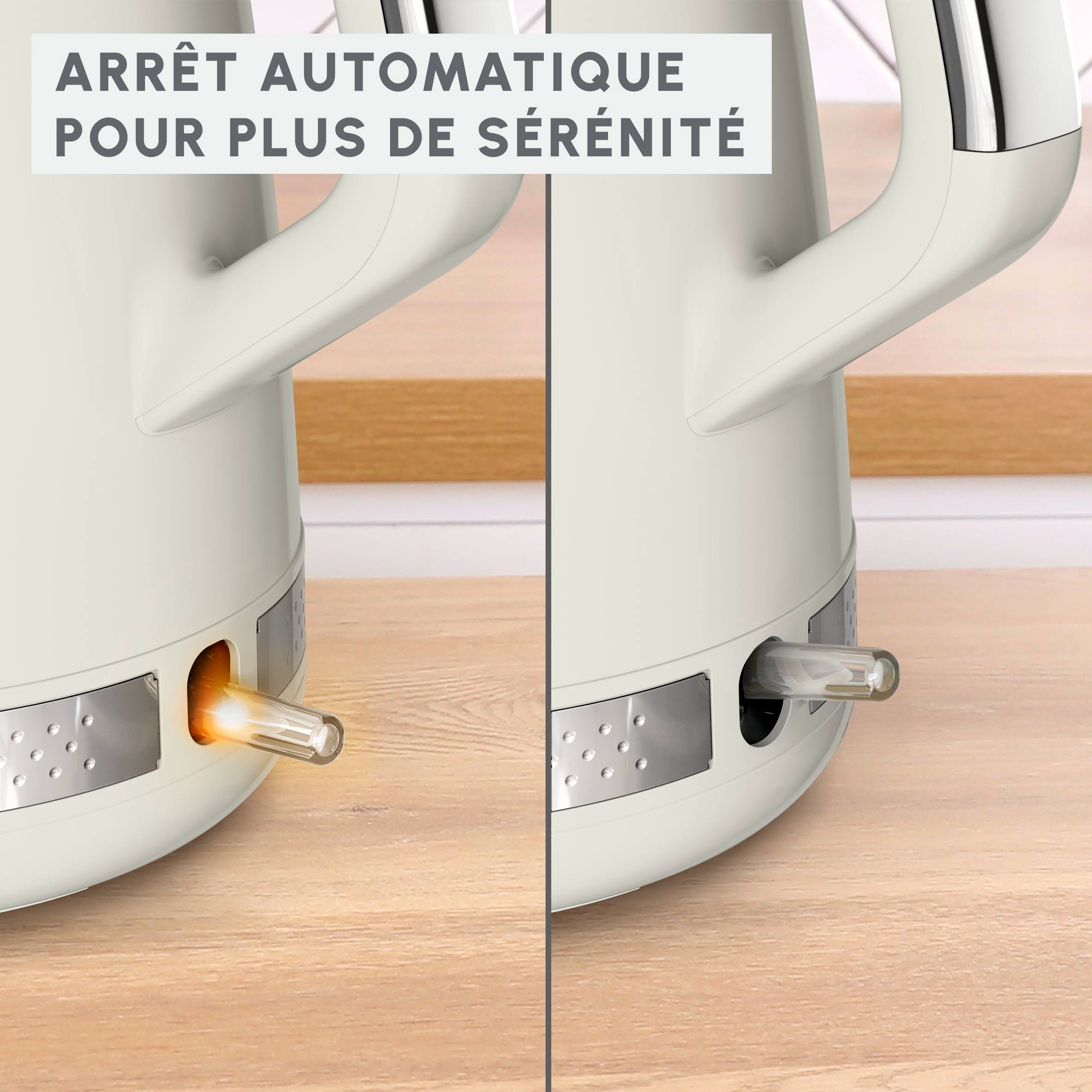 Bouilloire électrique Soleil, 1,7 L, Contrôle de la température, 2 400 W