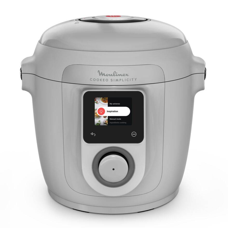 Cookeo Simplicity, Multicuiseur, 6 modes de cuisson, Cuisson sous pression, Gris clair