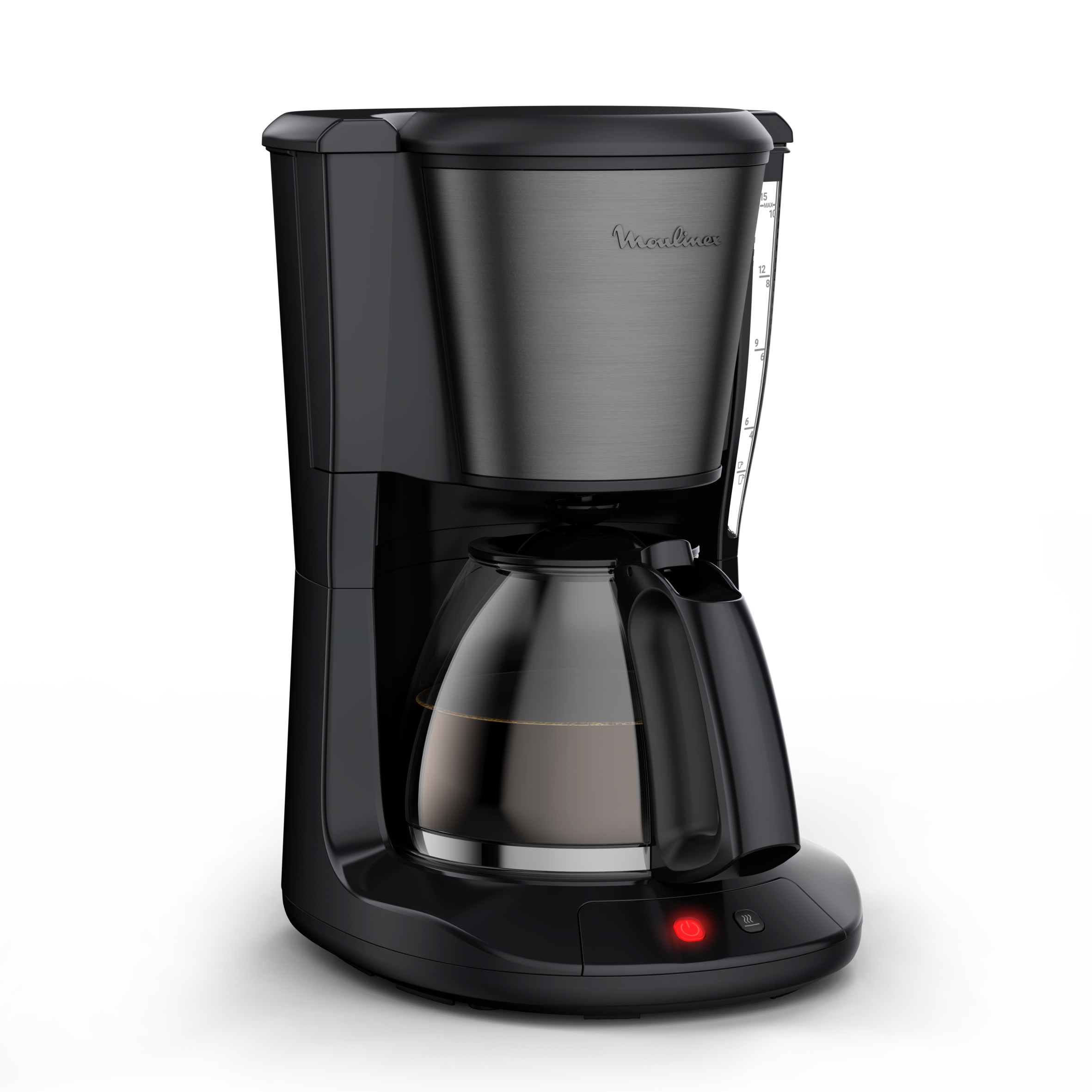 Cafetière filtre Subito Moulinex finition inox noir