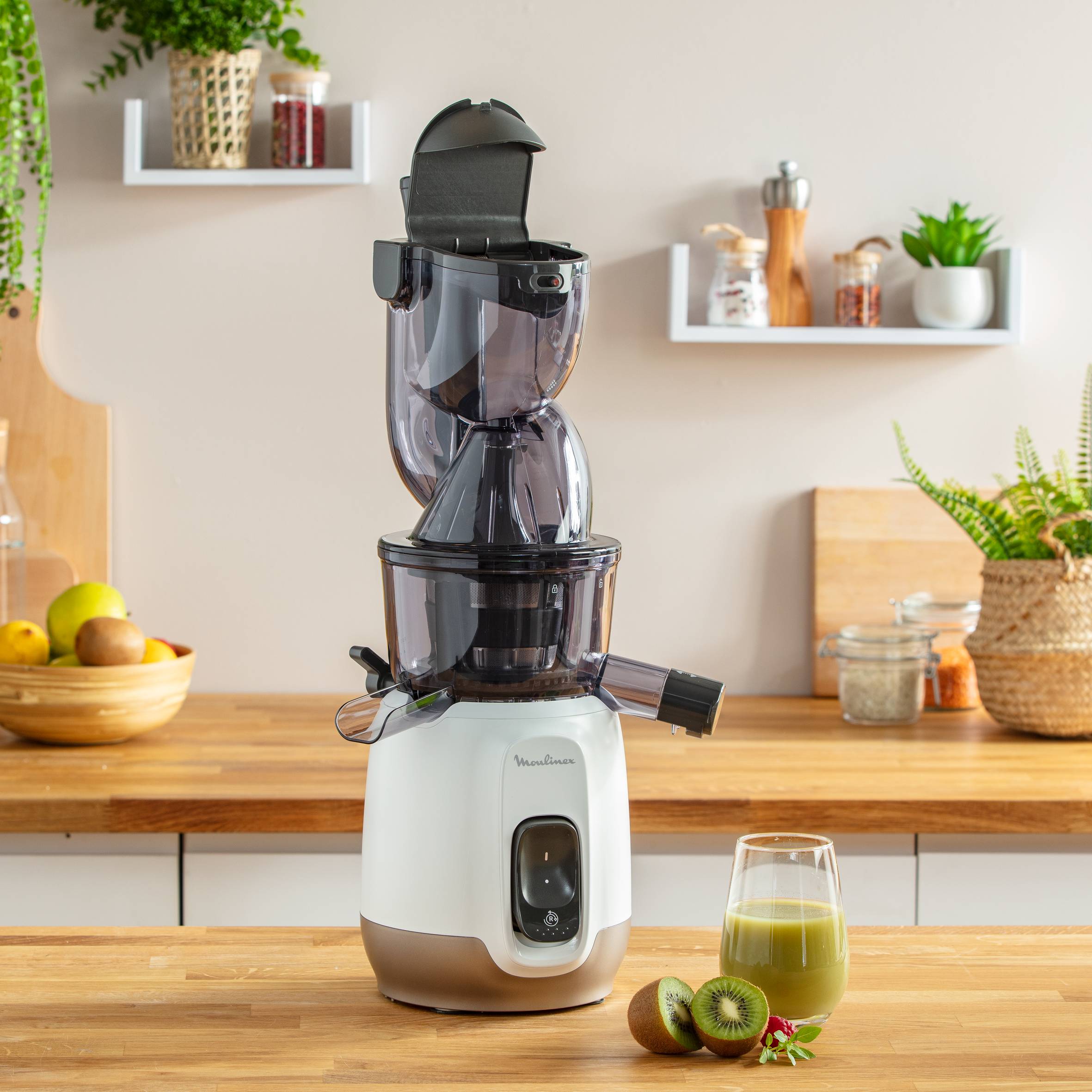 Ultra Juice, Centrifugeuse, 200 W, Deux filtres, Gourde, Blanc