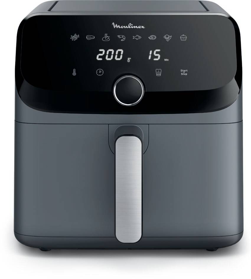 Easy Fry Mega Moulinex, friteuse sans huile, air fryer très grande capacité de 7.5 L, 8 programmes prédéfinis