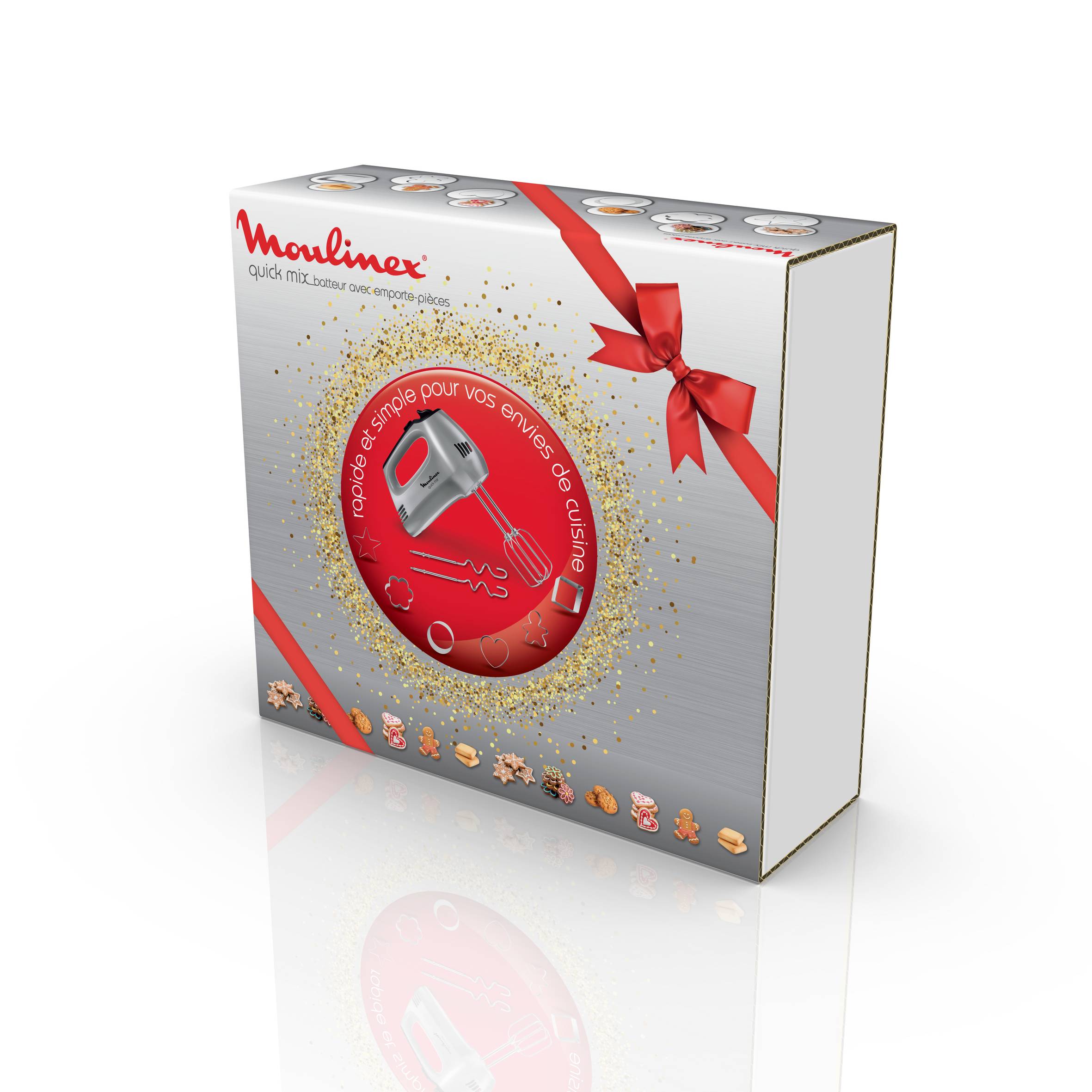 QUICK MIX SILVER AVEC 6 EMPORTE-PIECES - 300 W