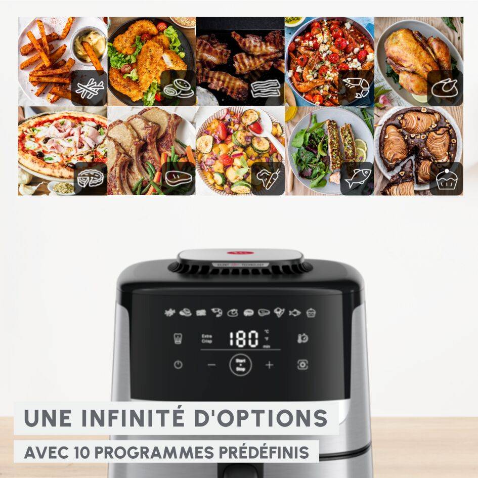 Easy Fry Silence, 5L, Air fryer, Inox