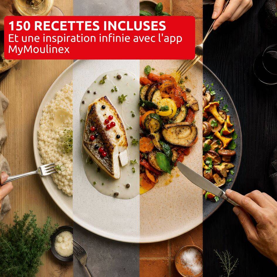 Cookeo Simplicity, Multicuiseur, 6 modes de cuisson, Cuisson sous pression, Blanc