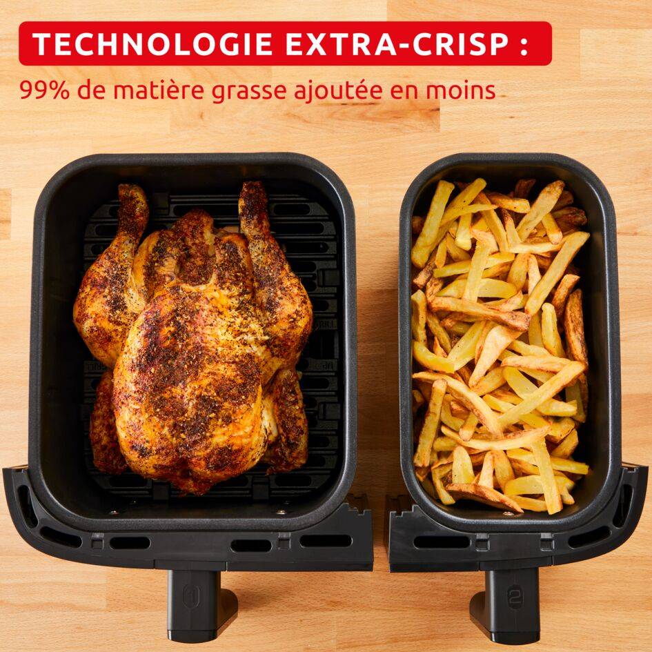 Dual Easy Fry XXL, 10,5L, Air fryer, Ivoire