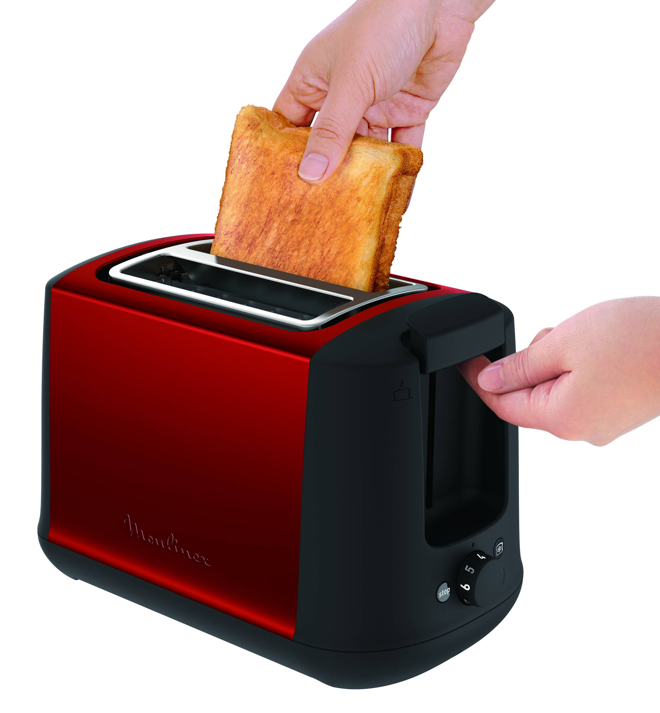 Subito Select Wine Red Mat Black Toaster