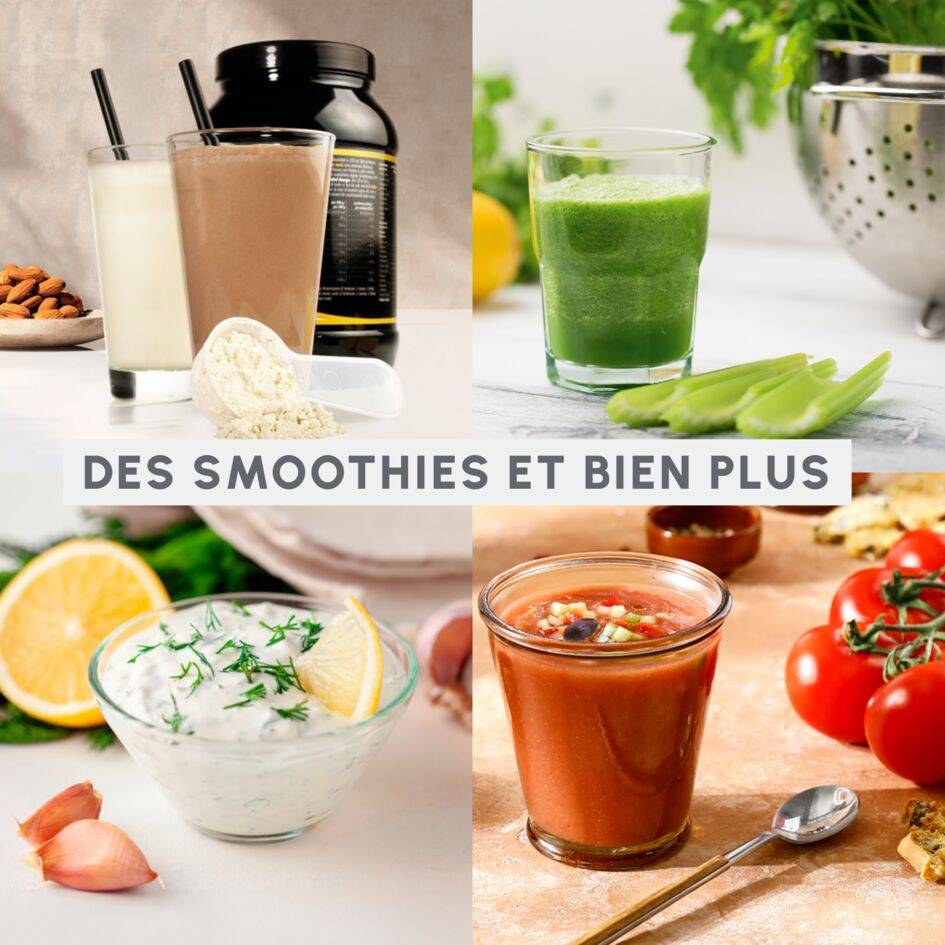 Lightmix Blender portable, Bol tritan 0,3L, 1 vitesse, 2 lames, Rechargeable