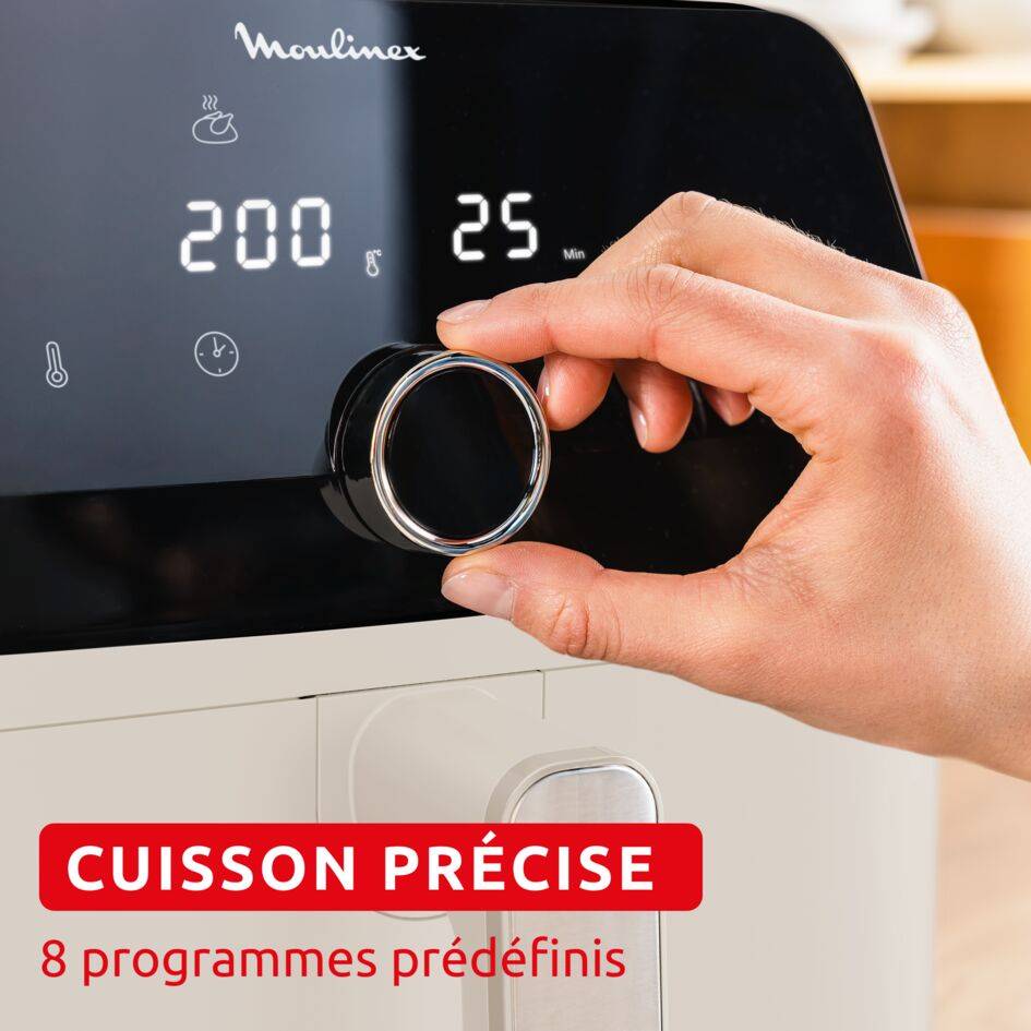 Easy Fry Collection Spéciale Ivoire, air fryer, très grande capacité 7L, 1 tiroir, 8 programmes