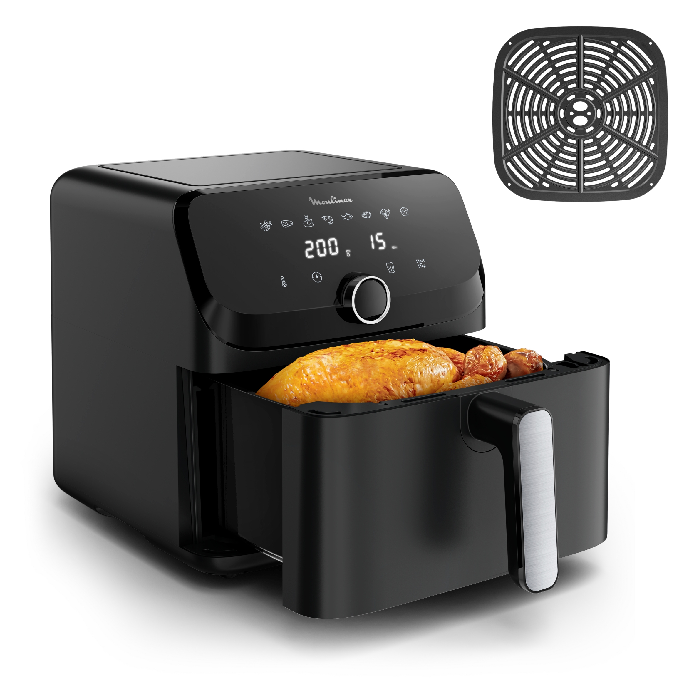 Easy Fry Mega 7,5L, Moulinex, air fryer très grande capacité, 8&nbsp;programmes prédéfinis