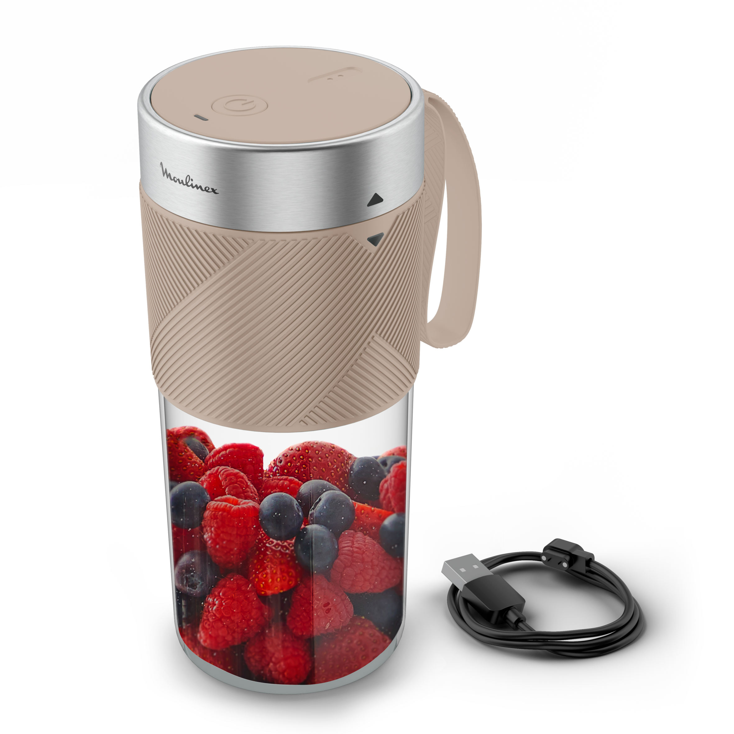 Lightmix Blender portable, Bol tritan 0,3L, 1 vitesse, 2 lames, Rechargeable