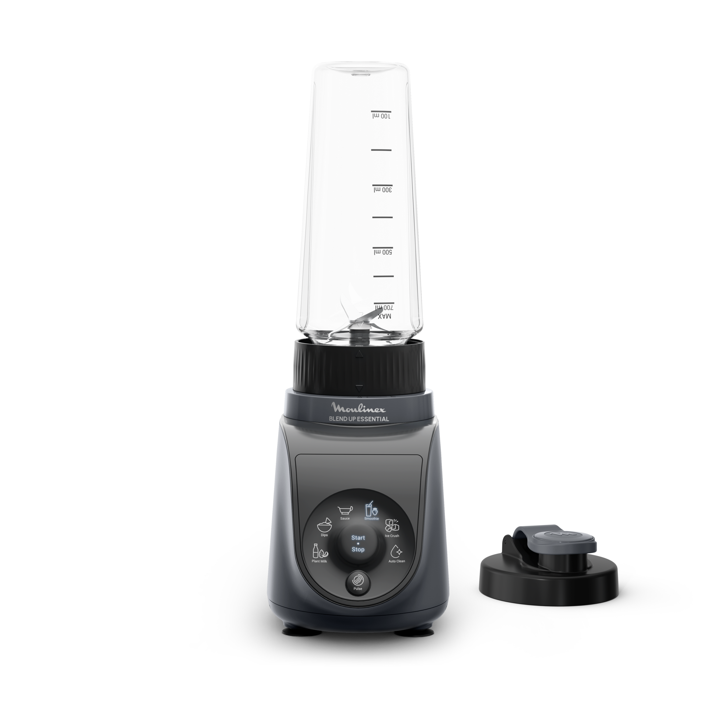 Blend Up Essential, Mini blender, 800&nbsp;W, 6&nbsp;programmes automatiques, 2&nbsp;gourdes