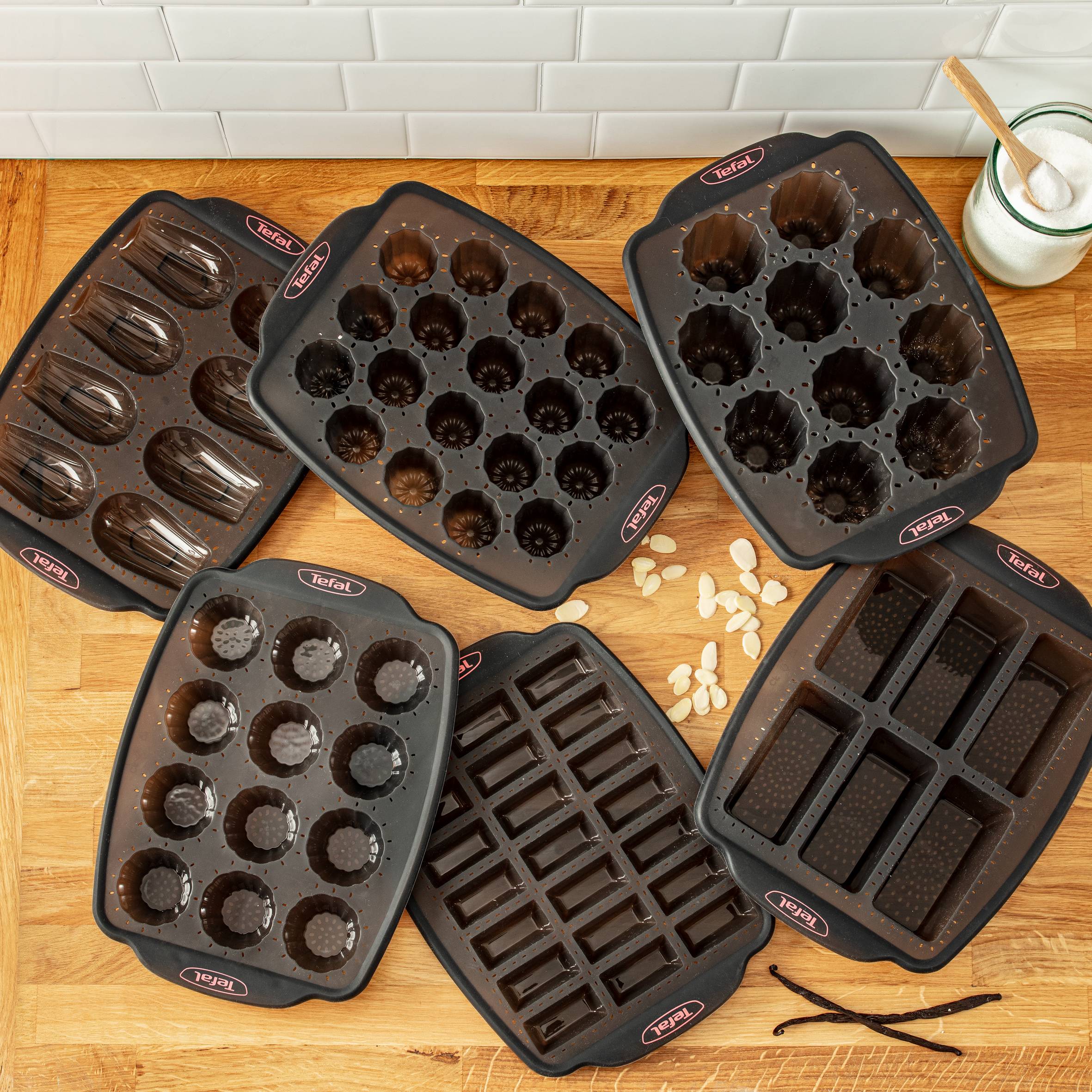 Crispybake moule 21 mini financiers silicone 29x21cm