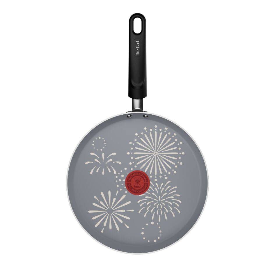 Chandeleur&nbsp;2026, Poêle à crêpes 28&nbsp;cm, Revêtement antiadhésif, Jaune, Tous feux dont Induction