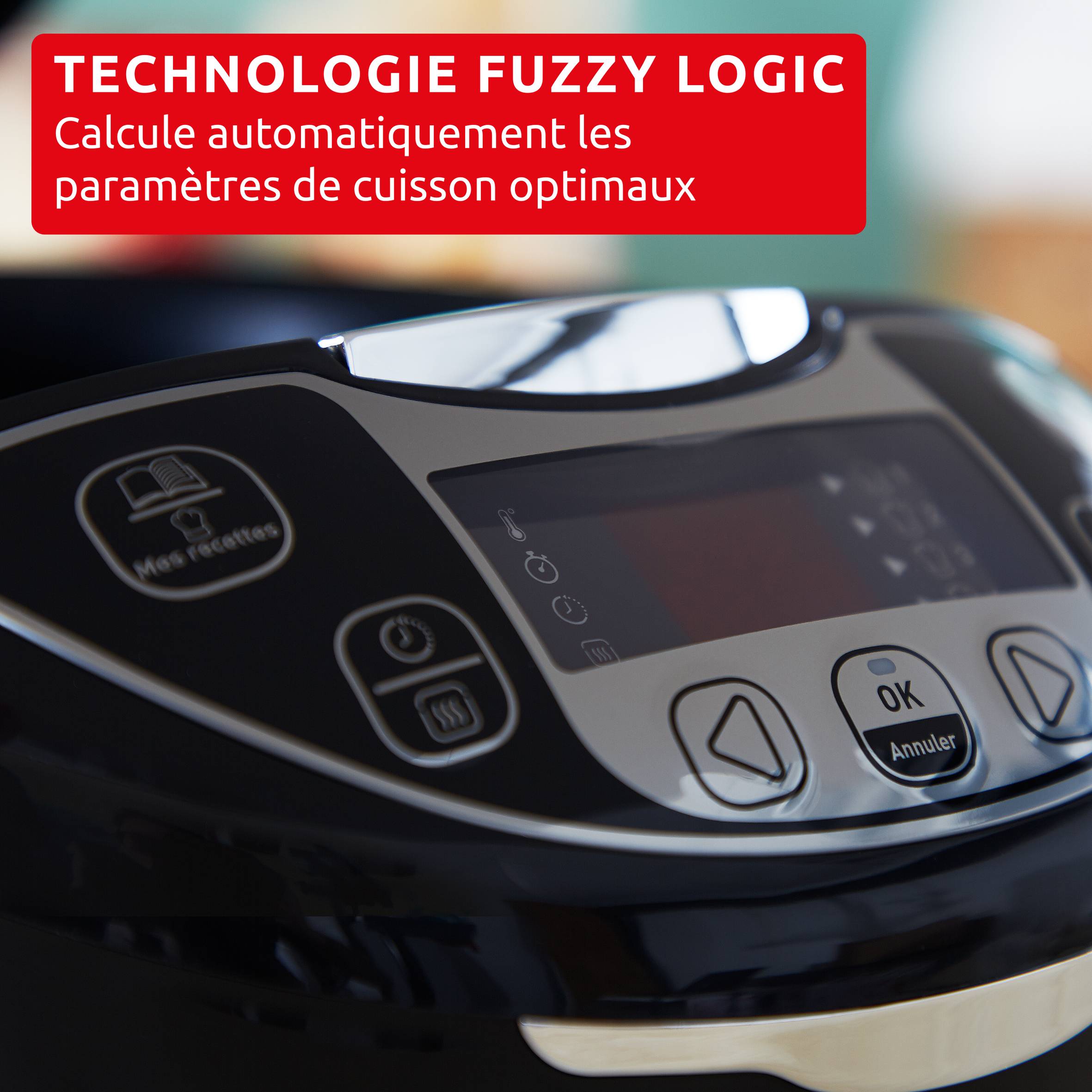 Fuzzy logic, Multicuiseur, 25 programmes, capacité généreuse 5 L, 4 à 5 personnes, Noir