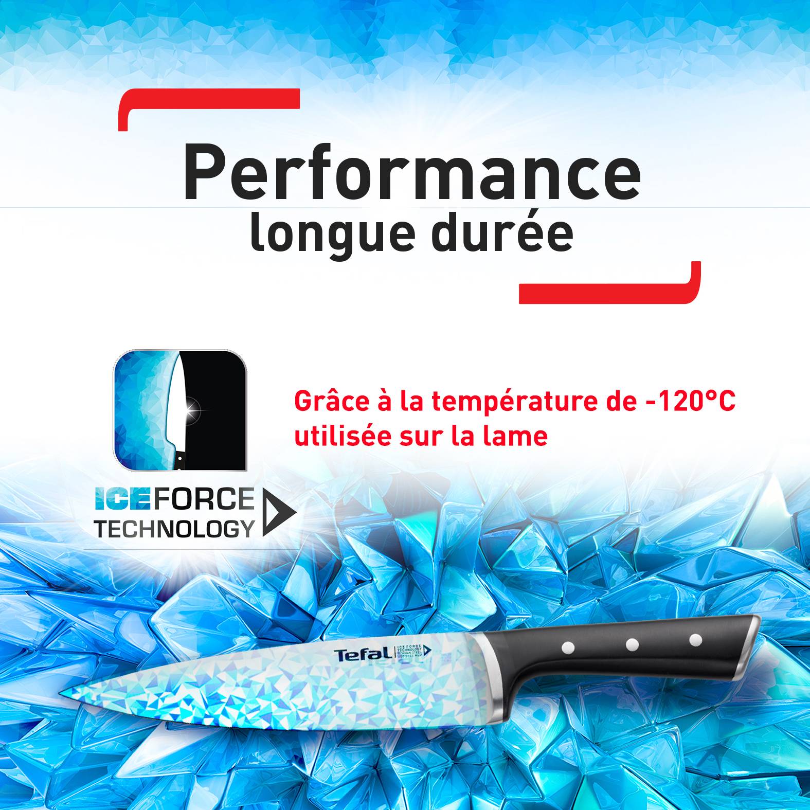 Ingenio Ice Force couteau santoku 18cm