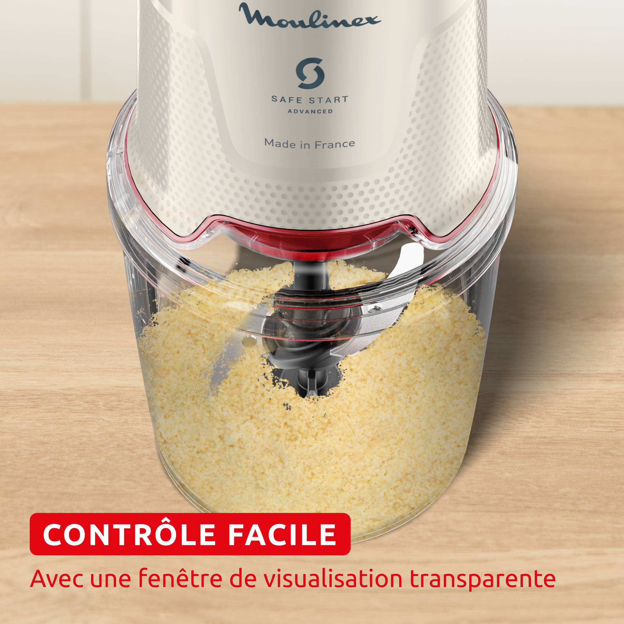 Easy Press, Hachoir électrique, 600 W, 4 lames, Ecru