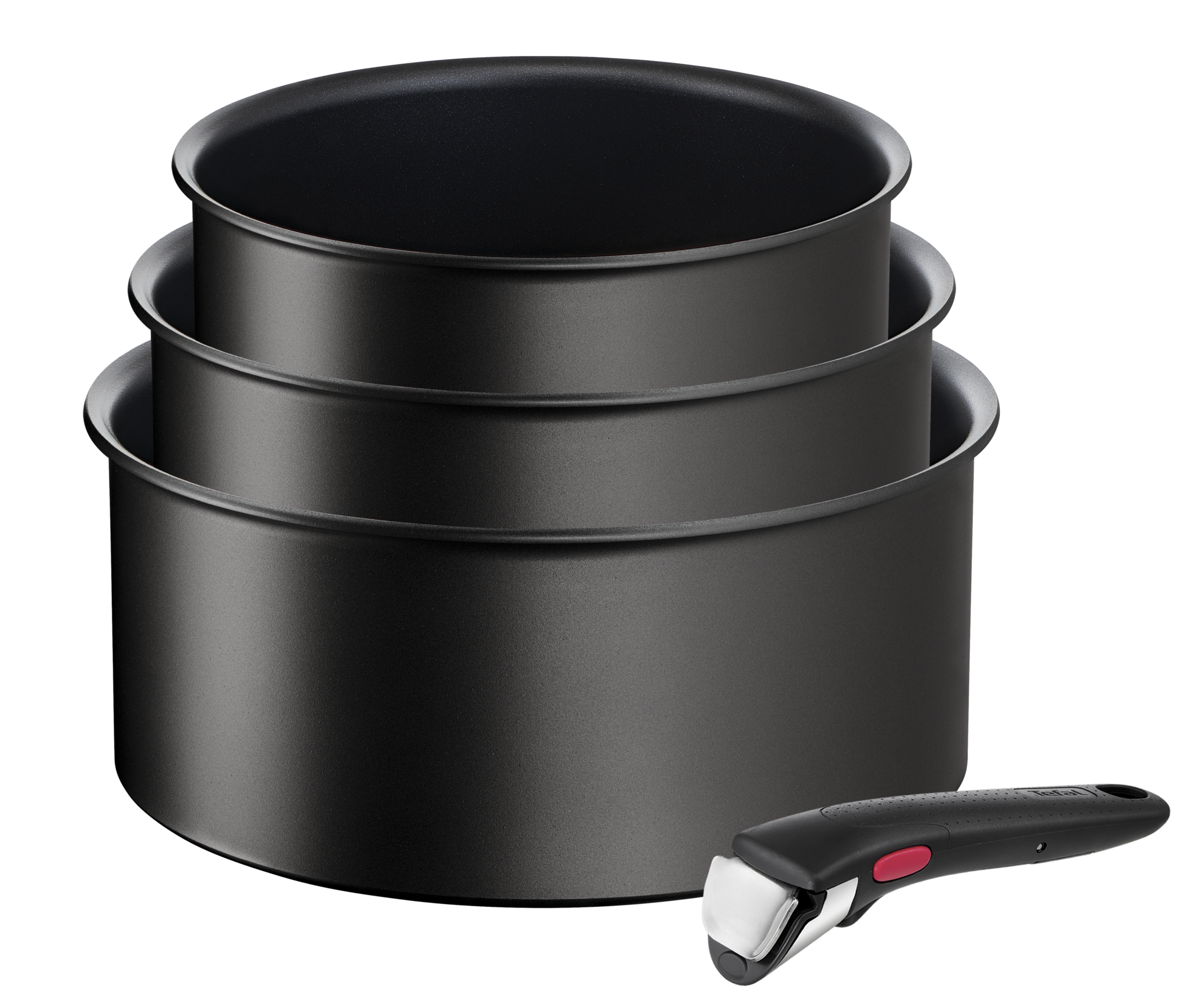 Ingenio Eco Resist, Antiadhésif, Casseroles 16/18/20 cm + poignée, Induction