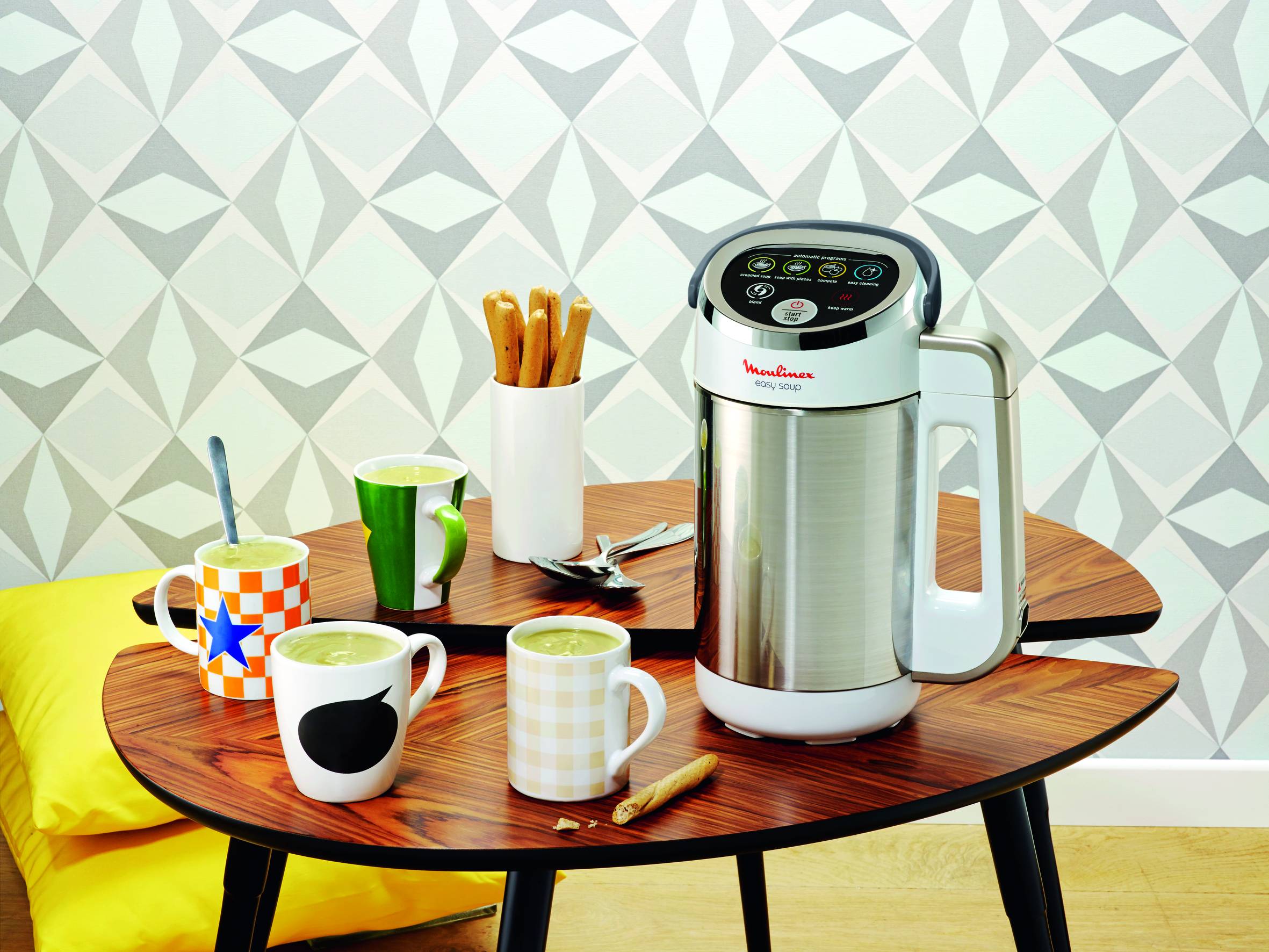 Easy soup, Blender chauffant, 5 programmes, 1,2 L, blanc