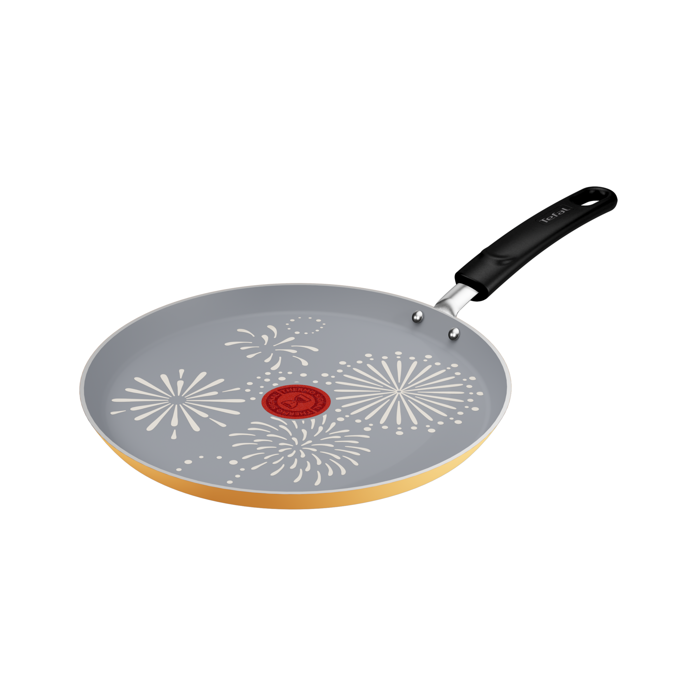 Chandeleur&nbsp;2026, Poêle à crêpes 28&nbsp;cm, Revêtement antiadhésif, Jaune, Tous feux dont Induction