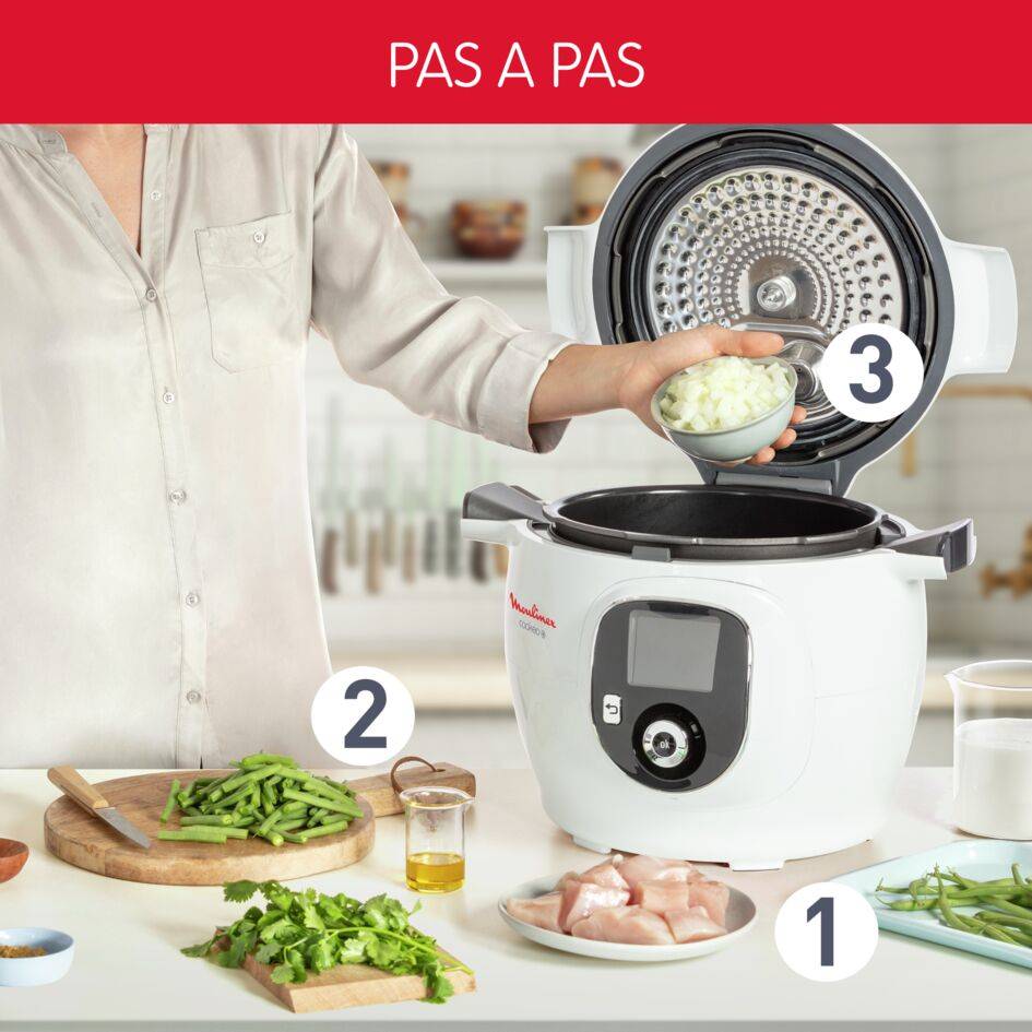 Cookeo +, Multicuiseur, 150 recettes intégrées, 6L (2/6 pers.)
