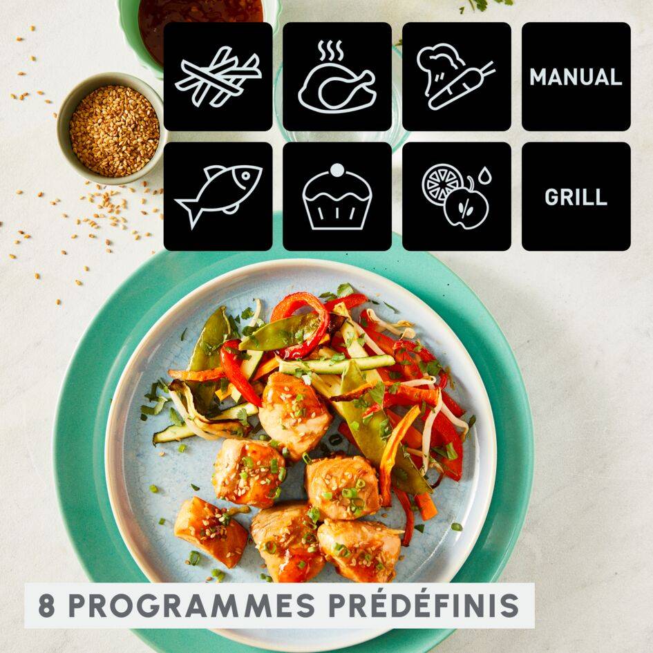 Dual Easy Fry & Grill, 8.3L, Air fryer, Inox