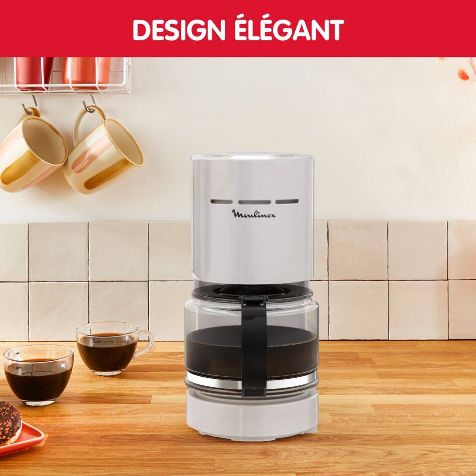 Cafetière filtre, Simpleo, 12 tasses, Grise