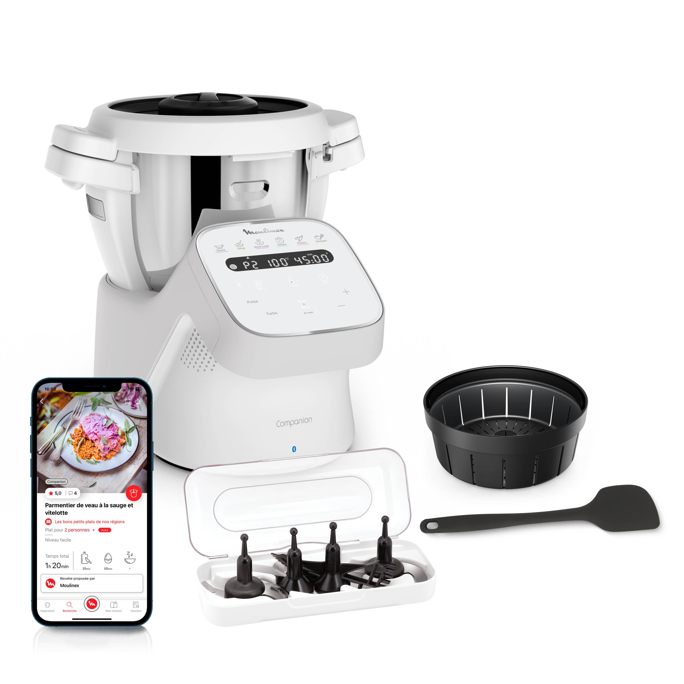 i-Companion, Robot Cuiseur, 16 modes de fonctionnement, Connecté, Jusqu'à 10 personnes