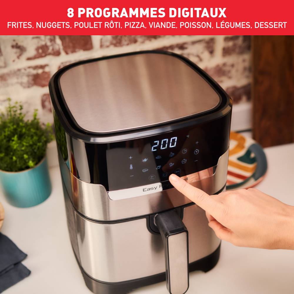 Easy Fry & Grill, 4.6L, Air fryer, Inox