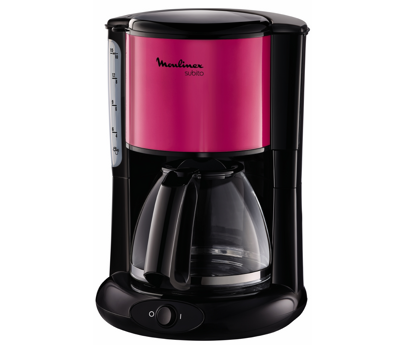cafetiere subito fushia/noir