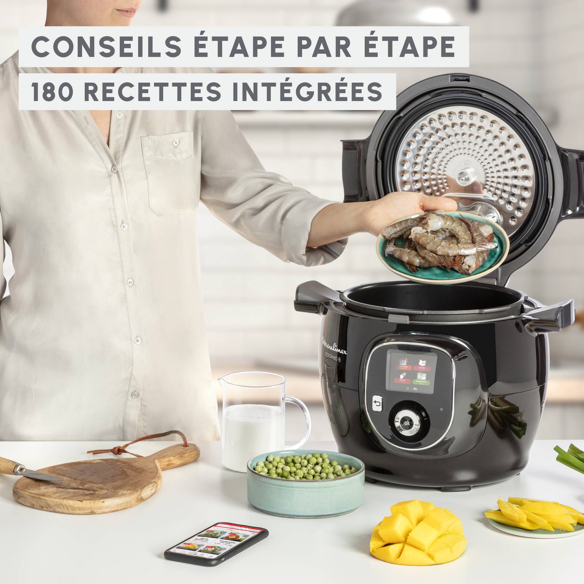 Cookeo+ 180 recettes avec Extra Crisp