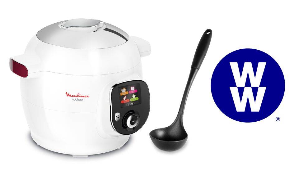 Cookeo+ Blanc 100 recettes avec louche et programme Weight Watchers inclus