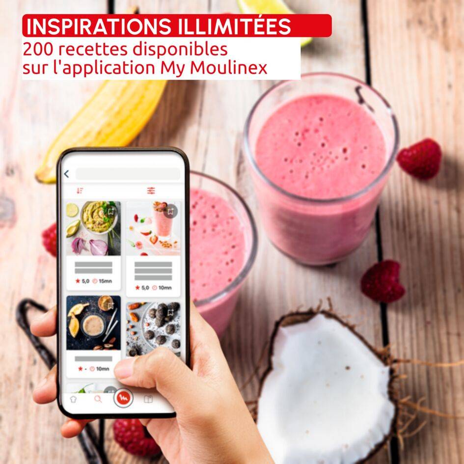 Blendforce Cook, Blender chauffant, 5&nbsp;programmes automatiques, 6&nbsp;vitesses + Pulse