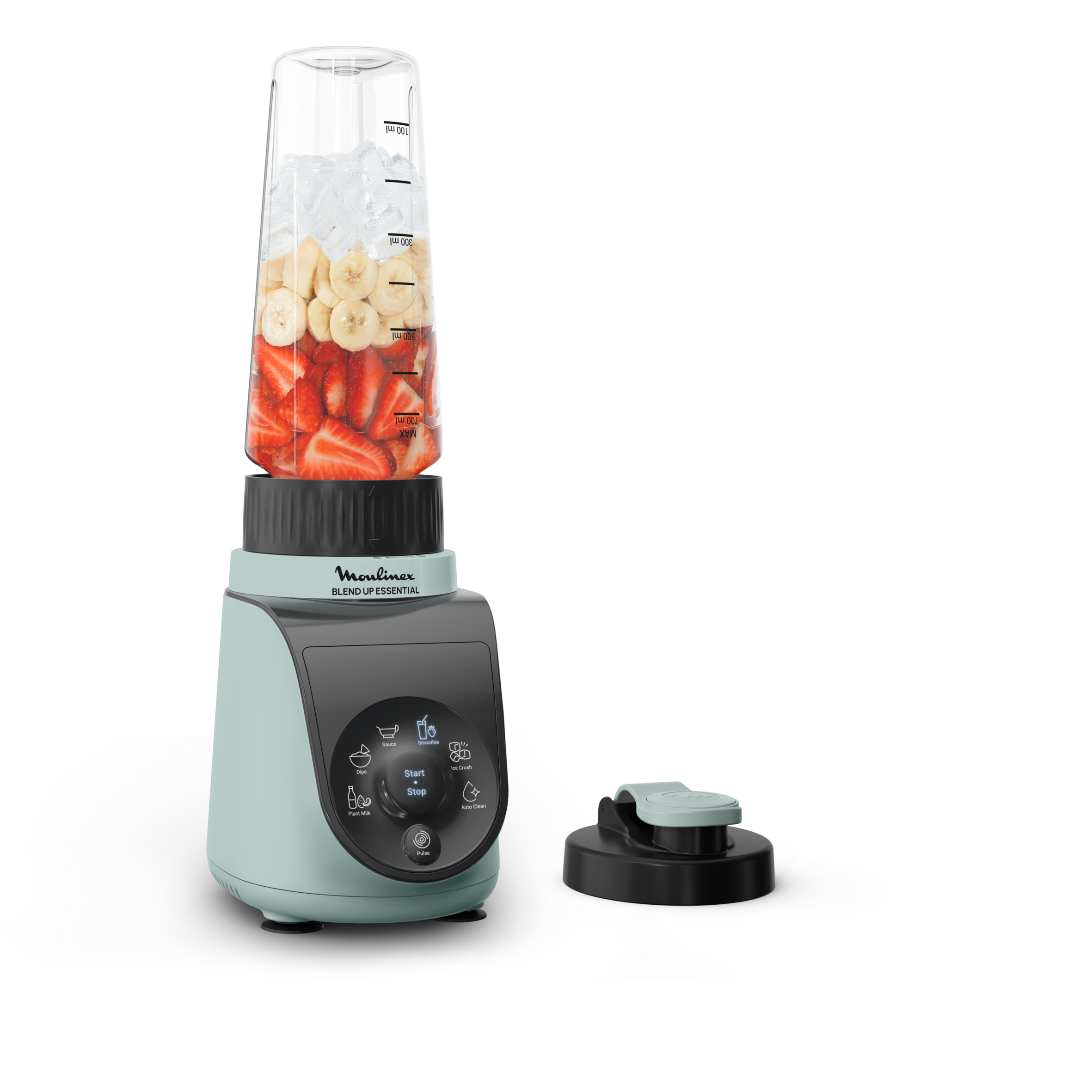 Blend Up Essential, Mini blender, 800 W, 6 programmes automatiques, 1 gourde