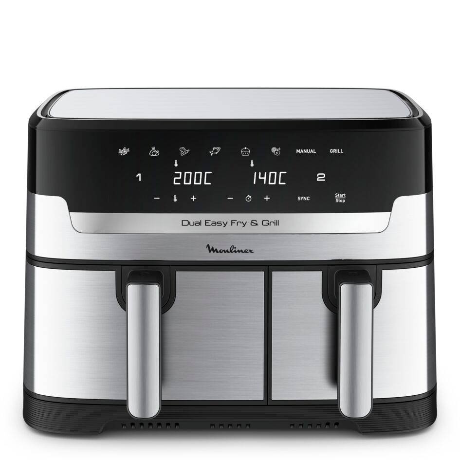 Dual Easy Fry & Grill, 8.3L, Air fryer, Inox