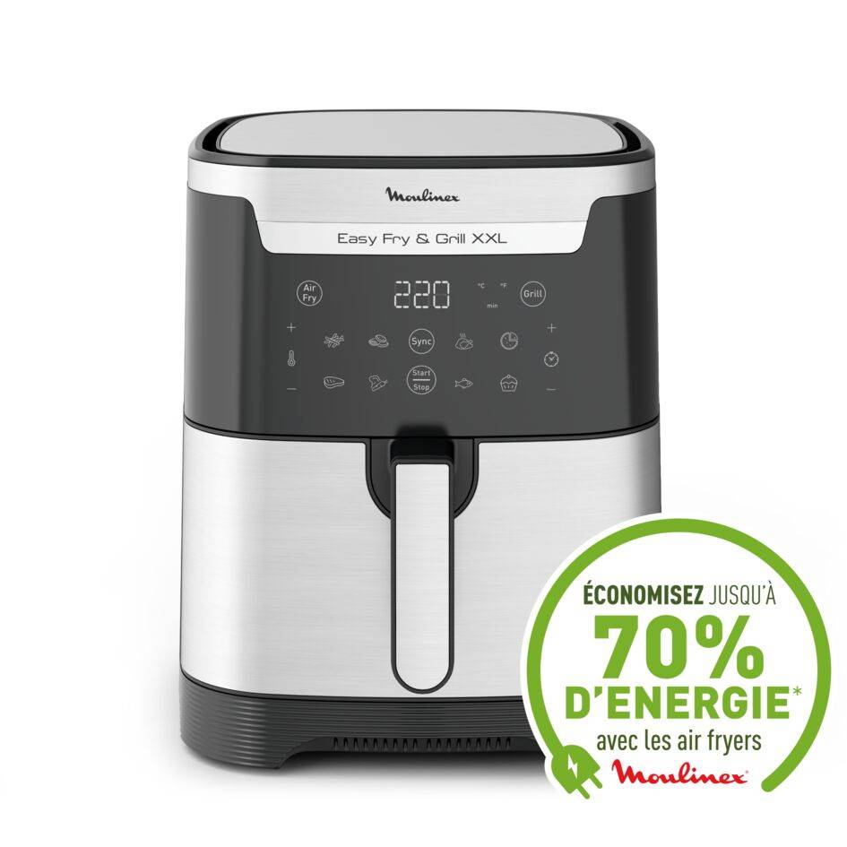 Easy Fry & Grill XXL, 6.5L, Air fryer, Inox