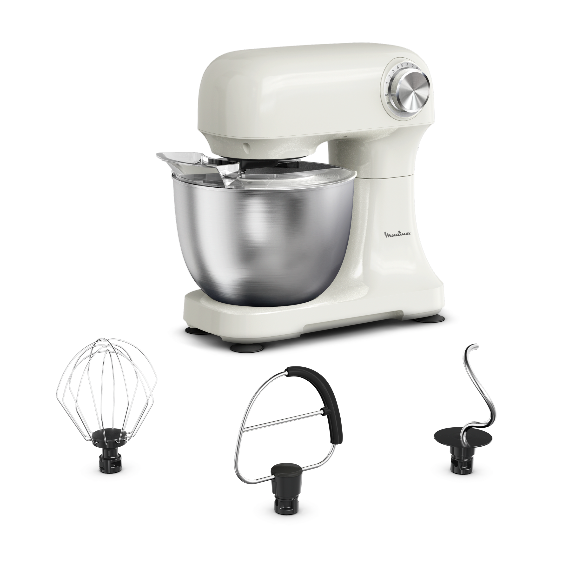 Bake Easy, Robot pâtissier, Compact, Facile à utiliser, Soleil Ivoire