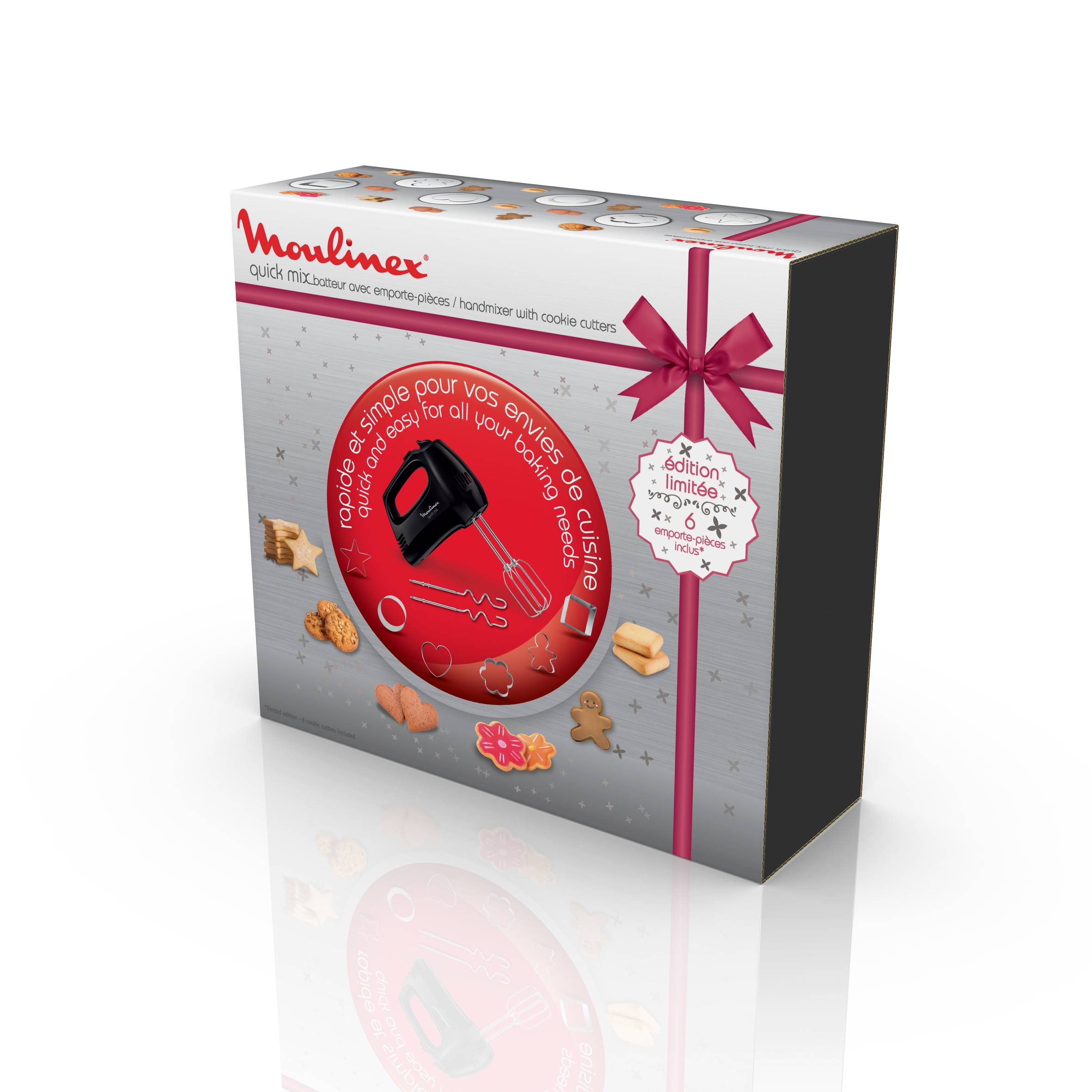 QUICK MIX NOIR AVEC 6 EMPORTE-PIECES  300 W