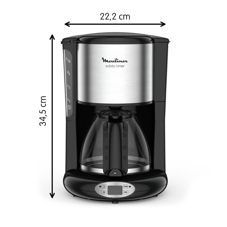 Cafetière programmable Subito inox
