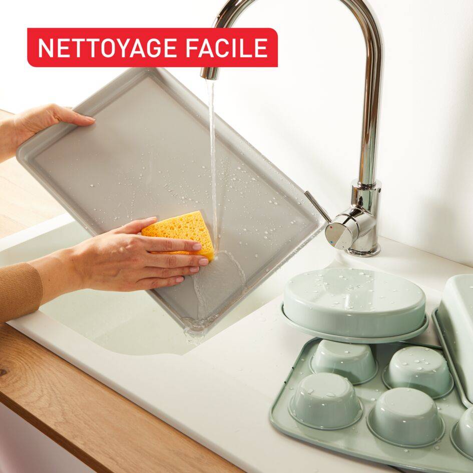 Ceramik, Set 5&nbsp;pièces, Moules à pâtisserie, Empilables, Revêtement céramique