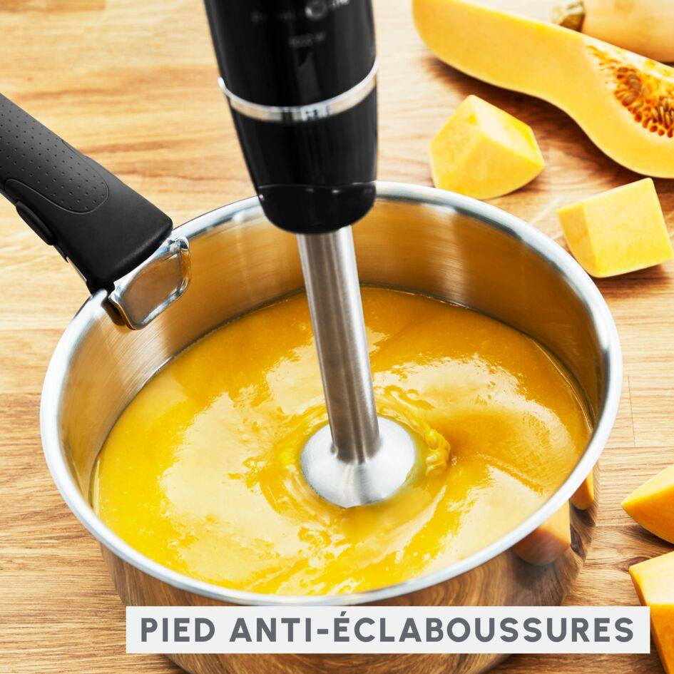 Infiny force, Pied mixeur, Lames powelix, 3 accessoires, 1000 W, Noir