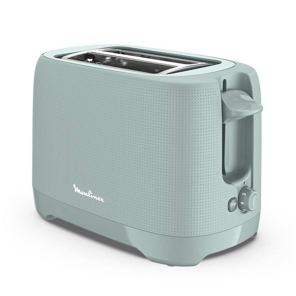 Grille-pain 2&nbsp;fentes Morning Eucalyptus avec accessoire réchauffe viennoiserie