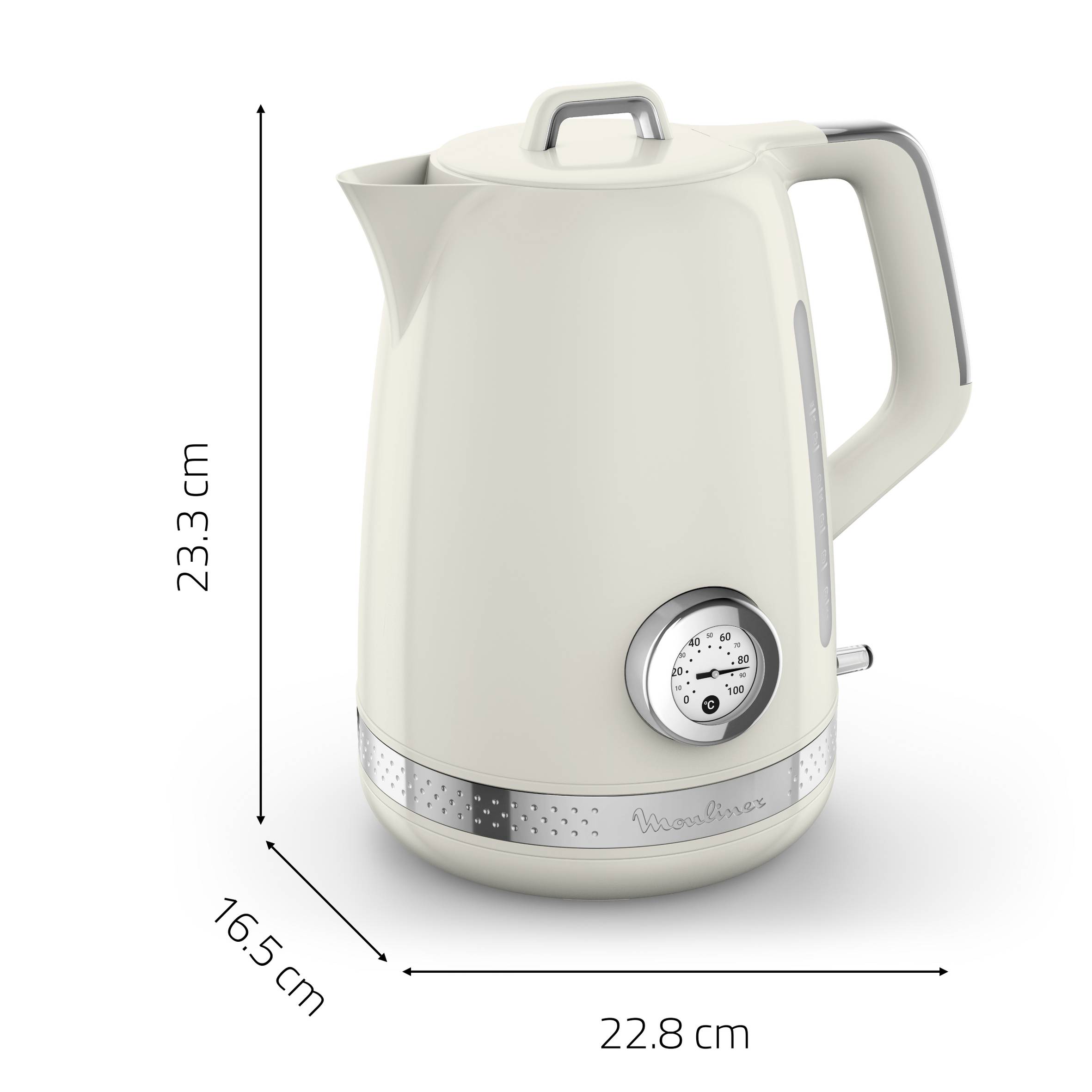 Bouilloire électrique Soleil, 1,7 L, Contrôle de la température, 2 400 W