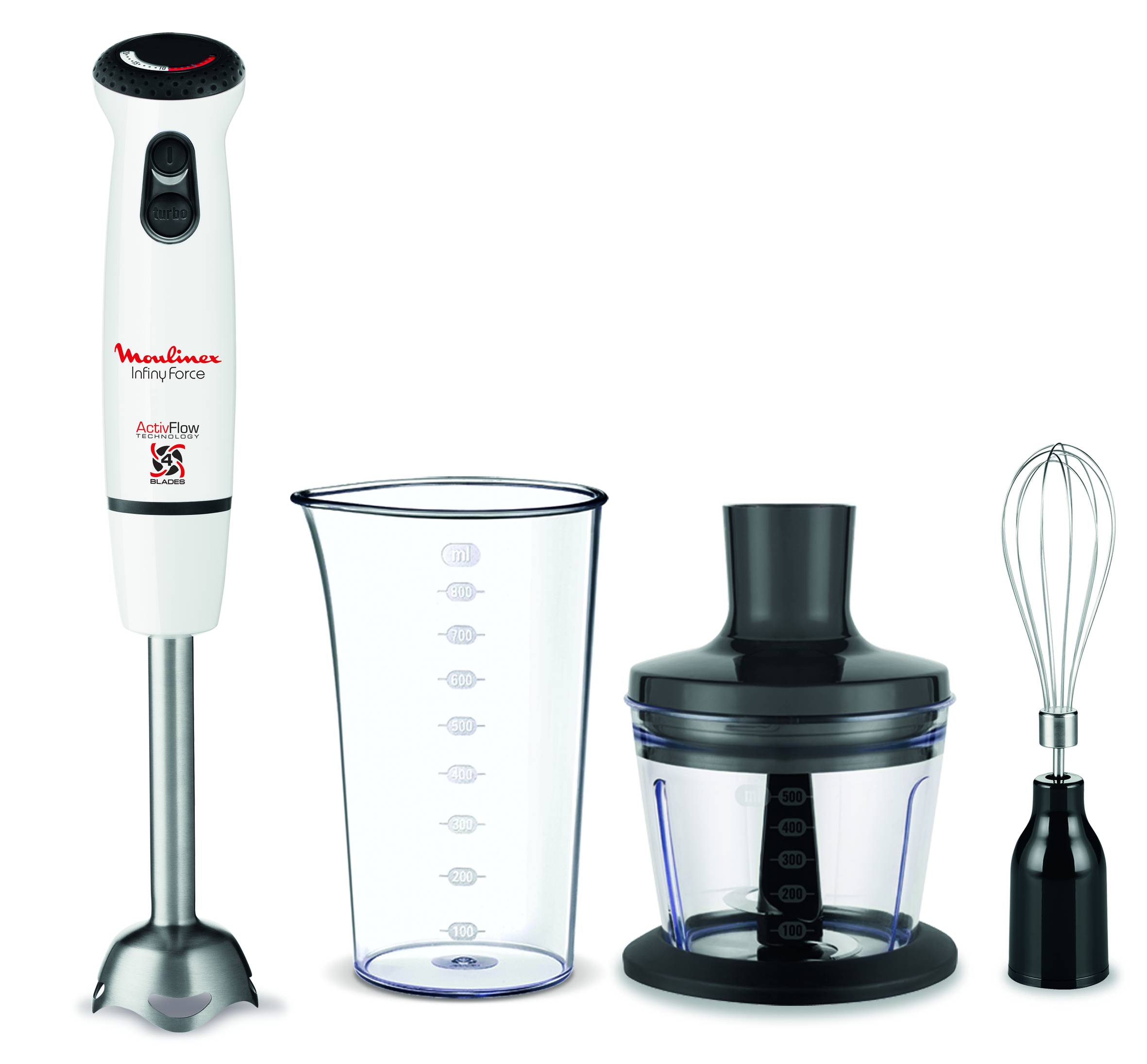 INFINY FORCE Métal blanc Hachoir+Fouet